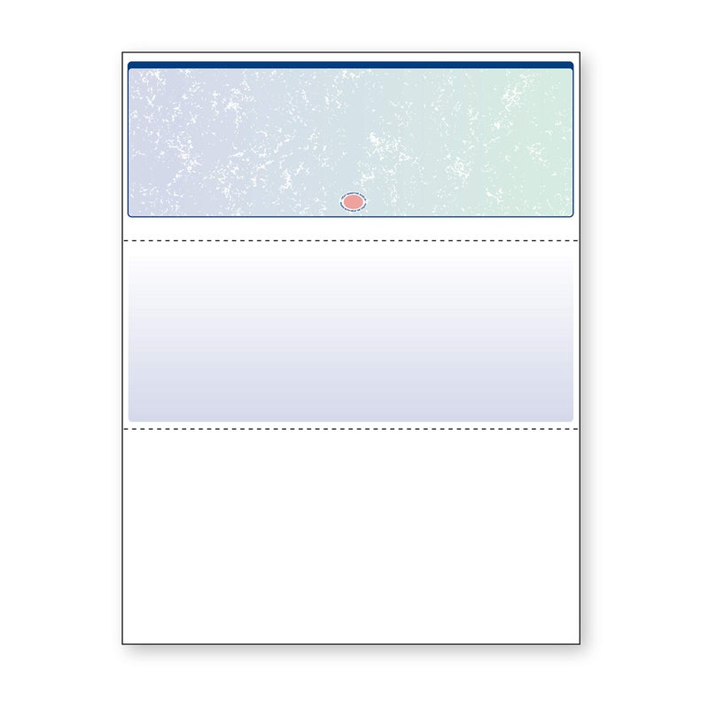 DocuGard Blue/Green Premier Prismatic Top High Security Check Paper - QuickBooks & Laser/Inkjet Printer Compatible - 13 Security Features - 500 Blank Business Checks (04533) - Image 1